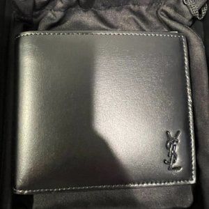 Tiny Cassandra YSL Men Wallet Matte leather